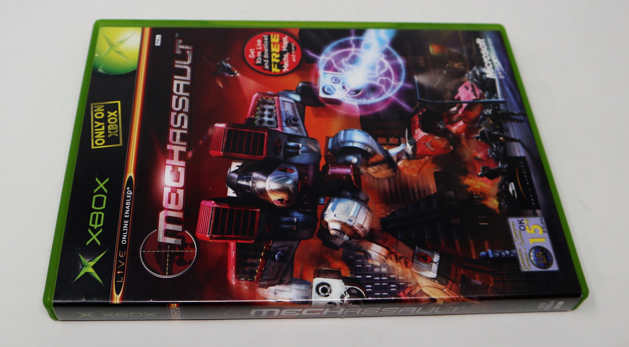 Vintage 2002 Microsoft Xbox X-Box Mechassault Video Game PAL