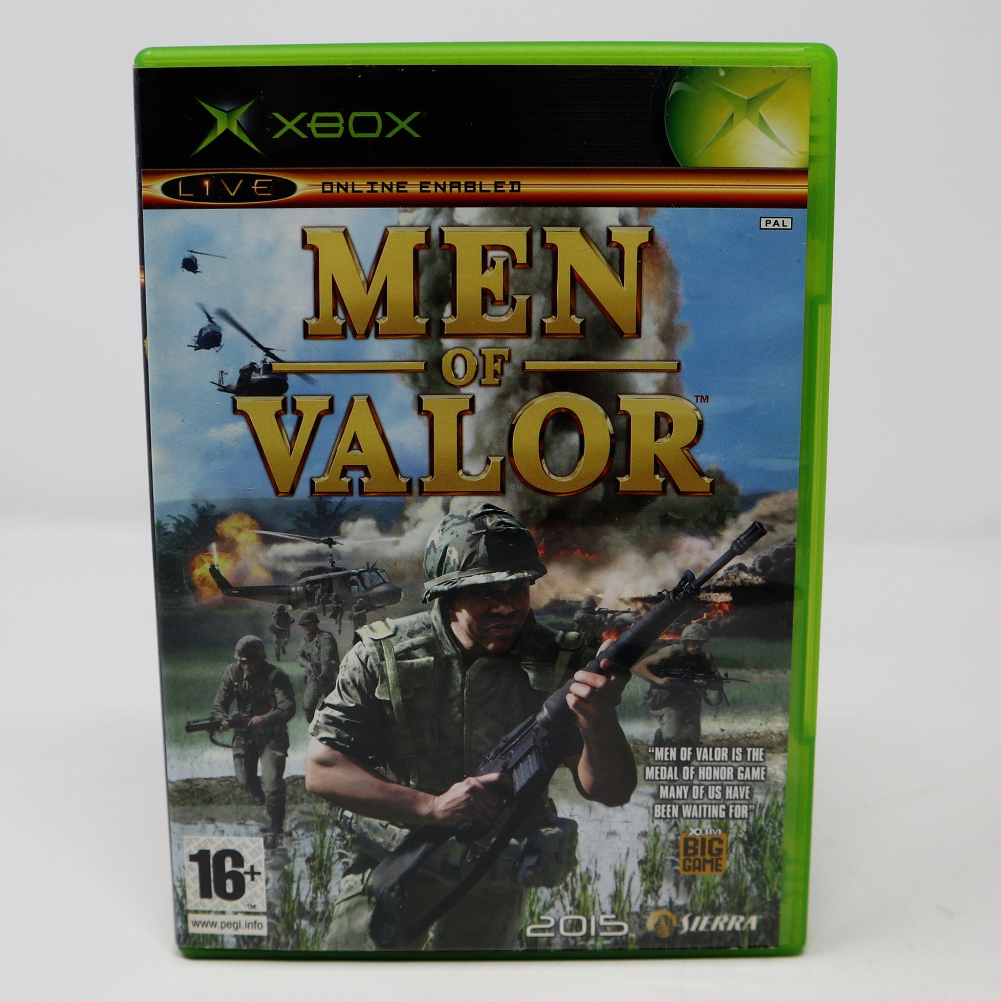 Vintage 2004 Microsoft Xbox X-Box Men Of Valor Video Game PAL 1-2 Players