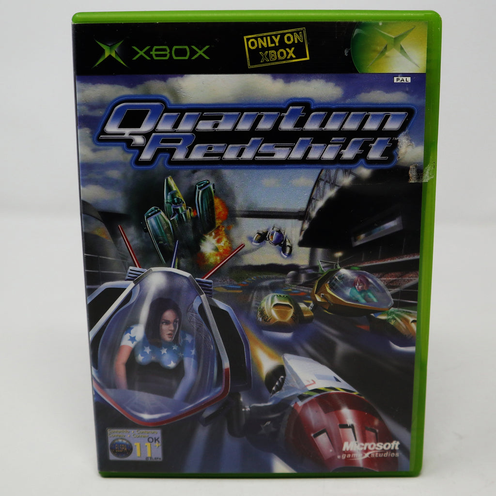 Vintage 2002 Microsoft Xbox X-Box Quantum Redshift Video Game PAL 1-4 ...