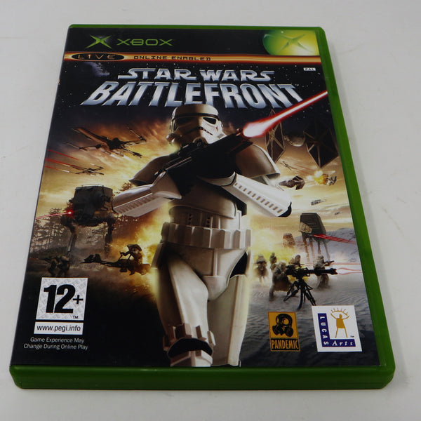 Vintage Microsoft Xbox X-Box Star Wars Battlefront Battle Front Video Game PAL 1-2 Players