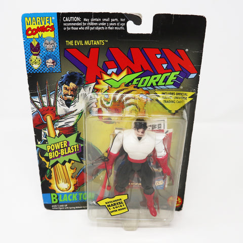 Vintage 1994 90s Toy Biz Marvel Comics The Evil Mutants X-Men X-Force Black Tom Action Figure No. 49521 Carded MOC With Power Bio-Blast!