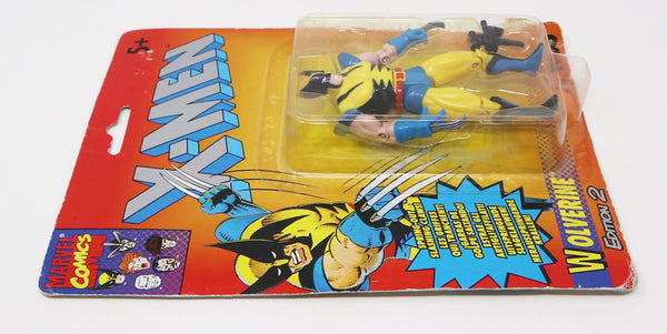 Vintage 1993 90s Tyco Toys Marvel Comics X-Men Edition 2 Wolverine Action Figure No. 49493 Carded MOC