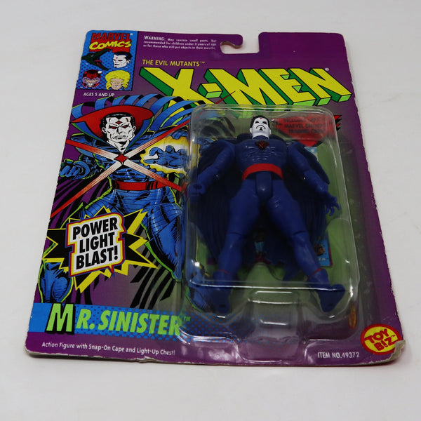 Vintage 1993 90s Toy Biz Marvel Comics The Evil Mutants X-Men Mr. Sinister Action Figure No. 49372 Carded MOC With Power Light Blast!
