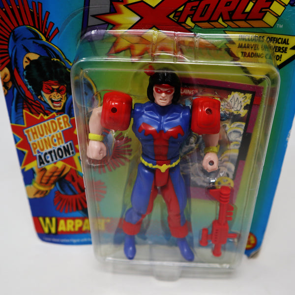 Vintage 1993 90s Toy Biz Marvel Comics The Uncanny X-Men X-Force Warpath Action Figure No. 4954 Carded MOC With Thunder Punch Action!